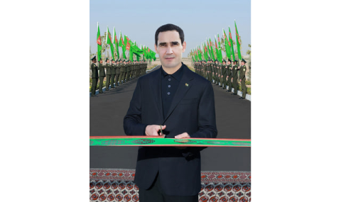 Сердар Бердымухамедов открыл новый комплекс погранотряда «Sarahs»