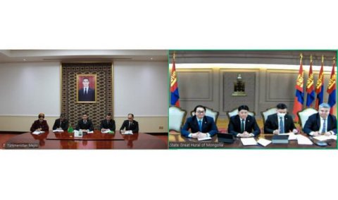 Состоялась онлайн-встреча парламентских групп дружбы Туркменистана и Монголии