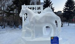 Туркменская команда отличилась на Международном конкурсе снежной скульптуры