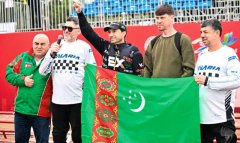 Туркменские мотокроссмены выступили на международном этапе в Китае