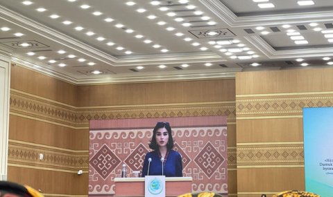 Саида Мирзиёева выступила на международной конференции в Туркменистане