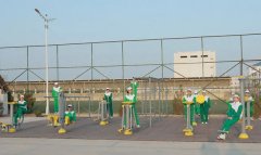 В Балканабате открыта новая спортивная площадка для студентов нефтяной профшколы