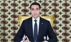 Сердар Бердымухамедов выступил на церемонии закладки нового посёлка