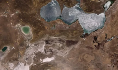 ESA зафиксировало дальнейшее высыхание Аральского моря