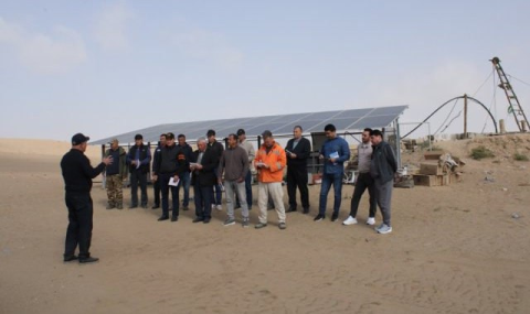 В Марыйском велаяте Туркменистана запущено солнечное водонасосное оборудование