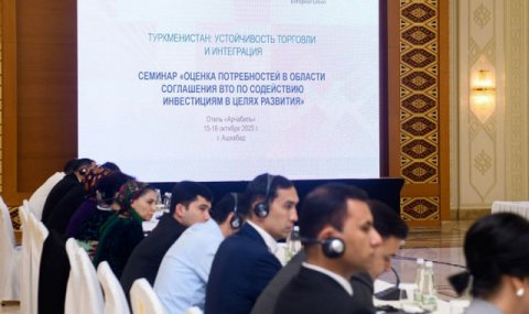 Ашхабад изучает возможности привлечения инвестиций по стандартам ВТО