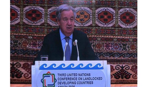 Антониу Гутерриш выступил на Третьей конференции ООН в Авазе
