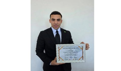 Студент из Туркменистана награжден дипломом на международном научном конкурсе