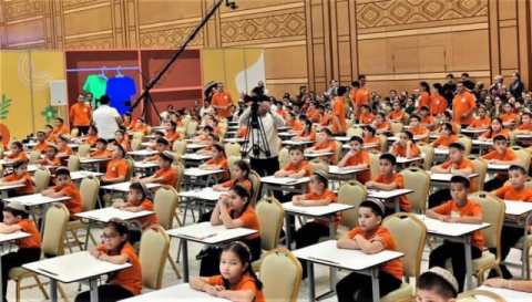 Туркменские школьники побили рекорды в ментальной арифметике на Kids Expo